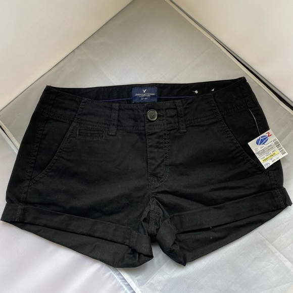 American Eagle Outfitters Pants - American Eagle Black Shorts Stretch Shortie size 2